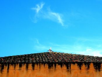 Low angle view of built structure against sky
