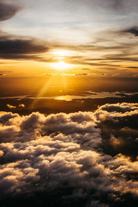 Scenic view of cloudscape during sunset