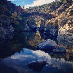 Scenic view of river against sky