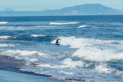 Through the waves