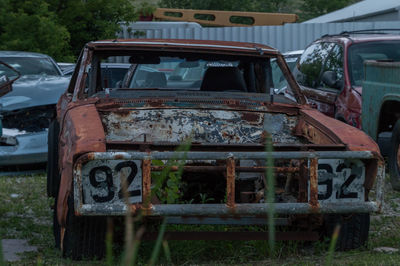 Old abandoned car