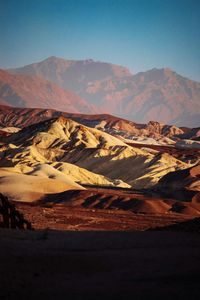 Scenic view of desert against sky