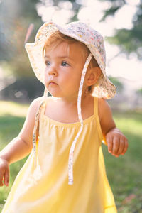 Cute girl looking at camera