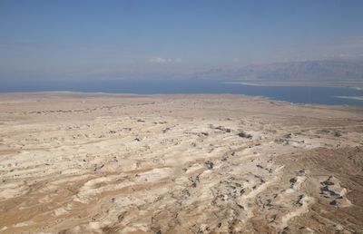 View on dead sea from masada israel