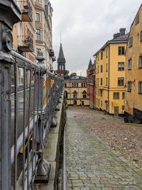 Street amidst buildings in city