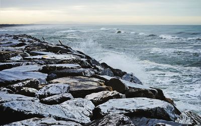 Scenic view of sea against sky