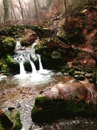 River flowing through rocks