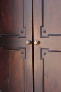 Close-up of closed door