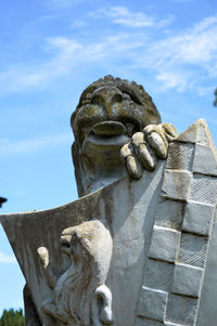 Low angle view of statue