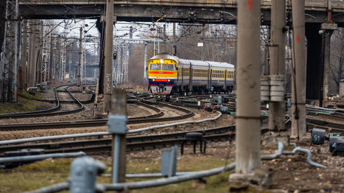 Train at railroad station