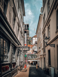 Street amidst buildings in city