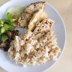 Close-up of served food