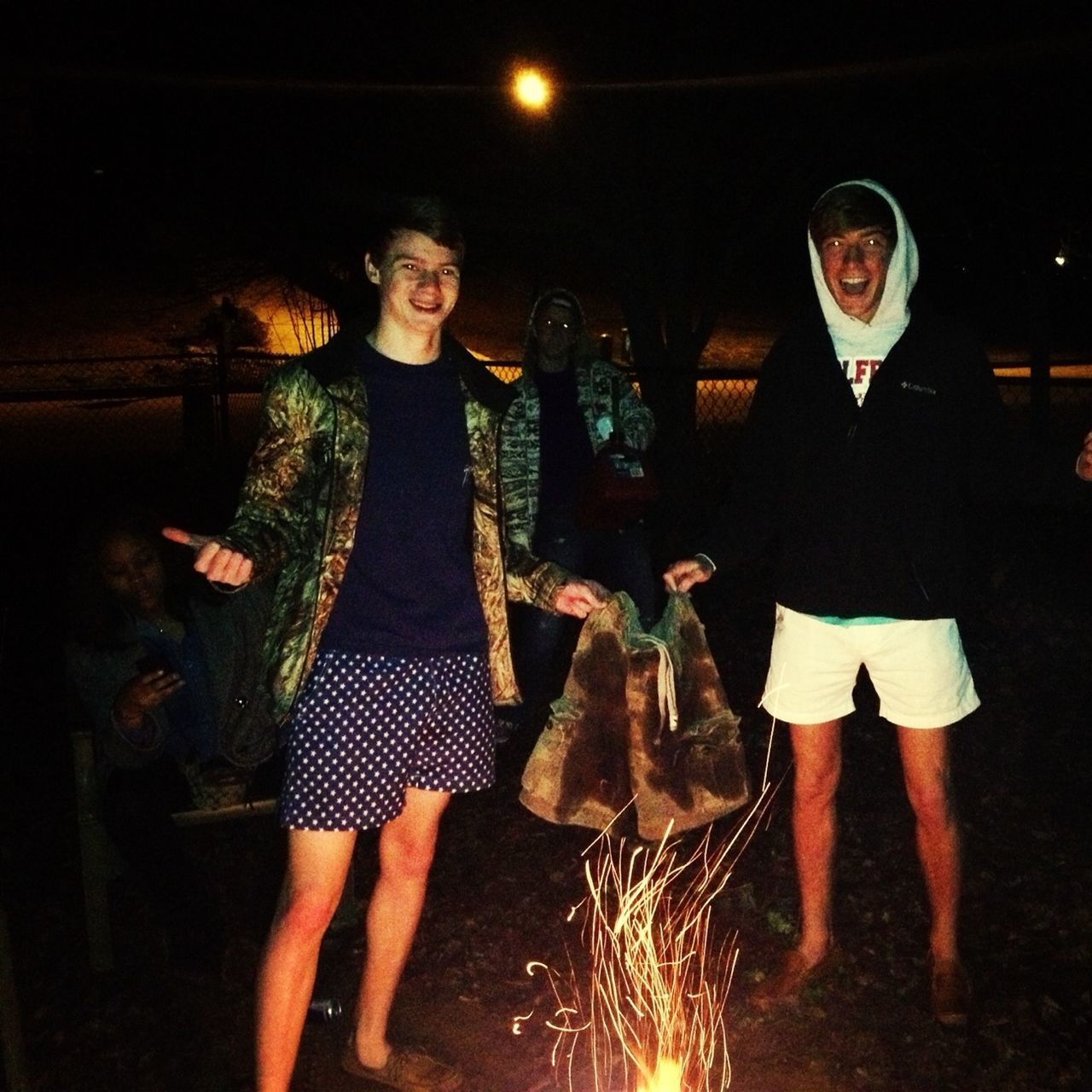 Chubbies by a bonfire? who couldnt resist burning some cargos