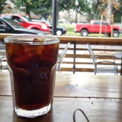 Close-up of drink on table