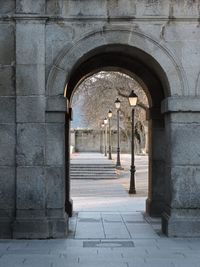 Corridor of historic building