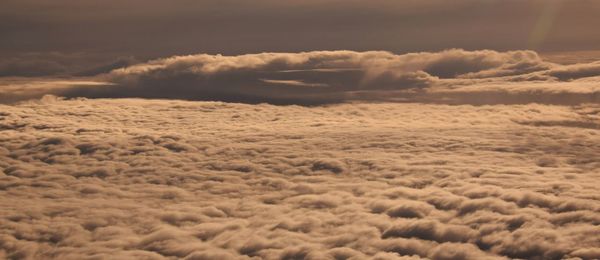 Scenic view of cloudscape against sky during sunset