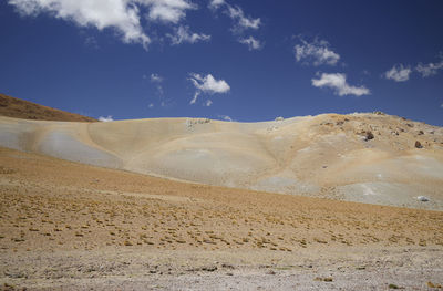 Scenic view of desert against sky