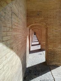 Shadow of historic building