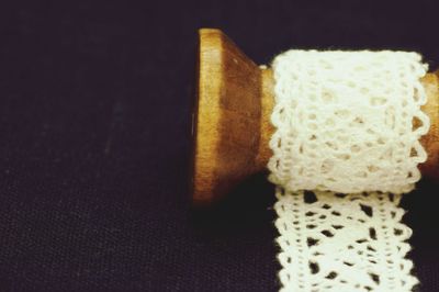 Close-up of pencil against black background