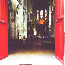 Entrance of church