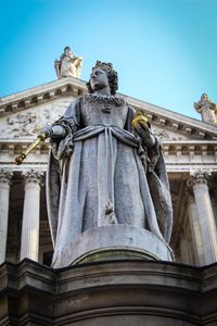 Low angle view of statue