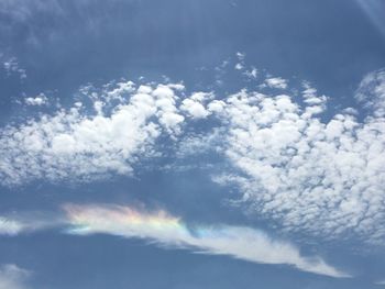 Low angle view of clouds in sky