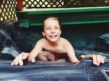 Portrait of a boy smiling