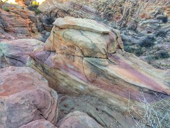 Close-up of rock formation