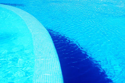 High angle view of swimming pool