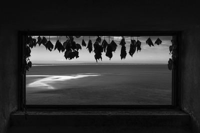 Clothes hanging against sky