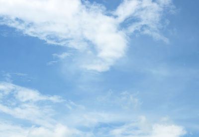 Low angle view of clouds in sky