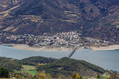 High angle view of landscape