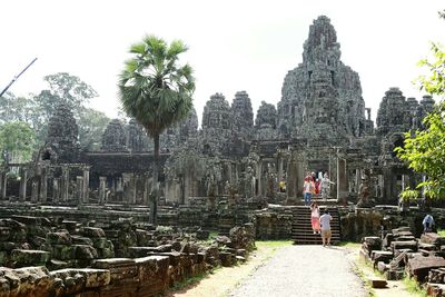 Low angle view of temple