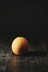 Close-up of orange on table