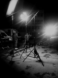 Sun shining through trees