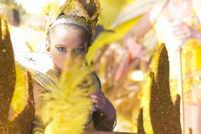 Portrait of girl wearing fairy costume