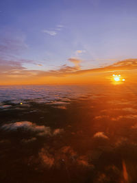 Scenic view of cloudscape during sunset