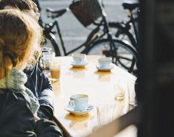 People sitting at cafe