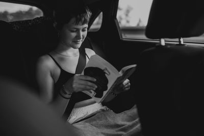 Young woman using mobile phone