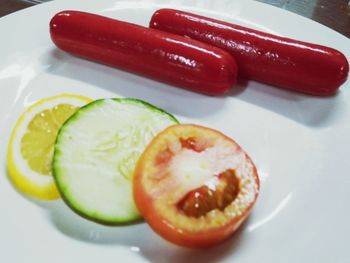 Close-up of salad in plate