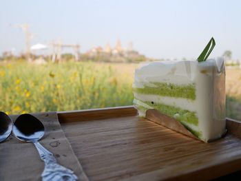 Close-up of drink on table