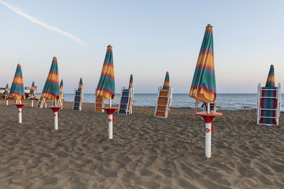 Panoramic view of beach against sky