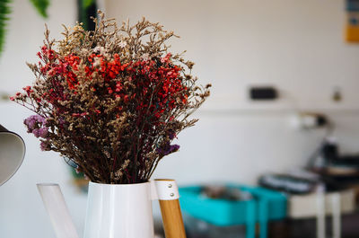 Close-up of potted plant on table at home