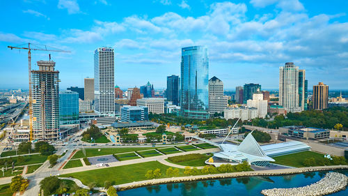 Cityscape against sky