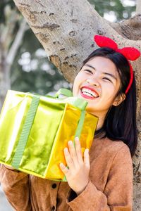 Portrait of a smiling young woman