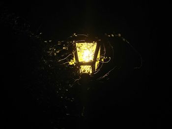 Close-up of illuminated light bulb