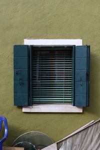 Window on wall of building