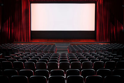 Full frame shot of empty chairs