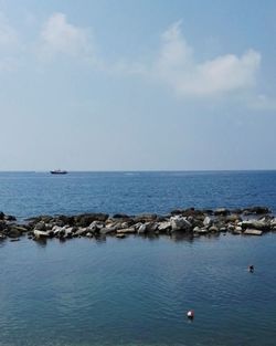 Scenic view of sea against sky