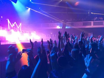 Crowd at music concert